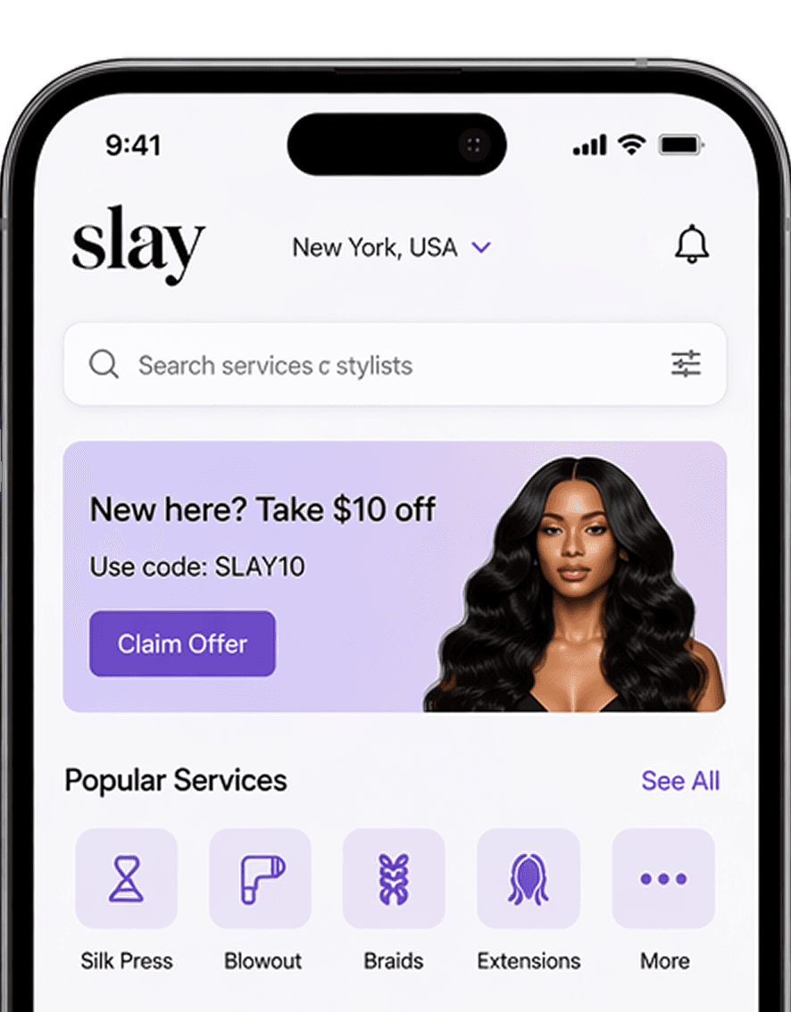 Slay App on Phone